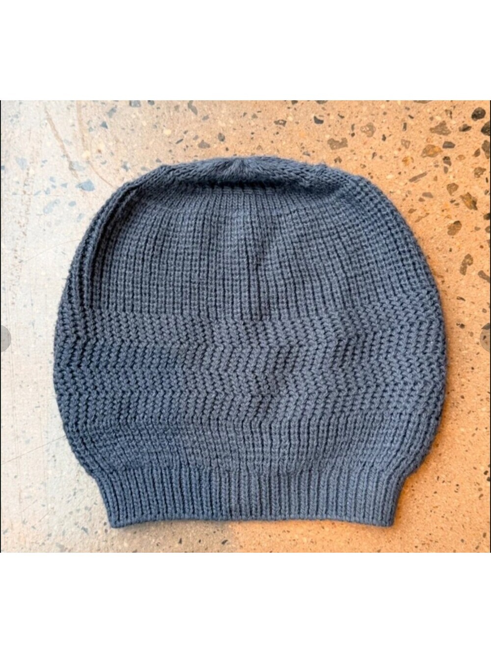 Marc Jacobs Slouch Blue Beanie Hat